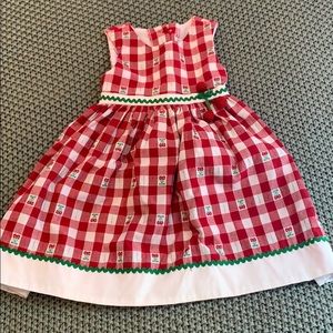 Sophie rose cherries dress gingham 12-18 mo